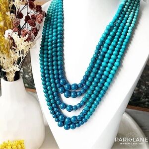 Park Lane Dakota Necklace - Turquoise and Gold